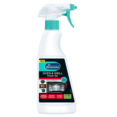 Dr. Beckmann Oven & Grill Power Gel spray bottle on a white background
