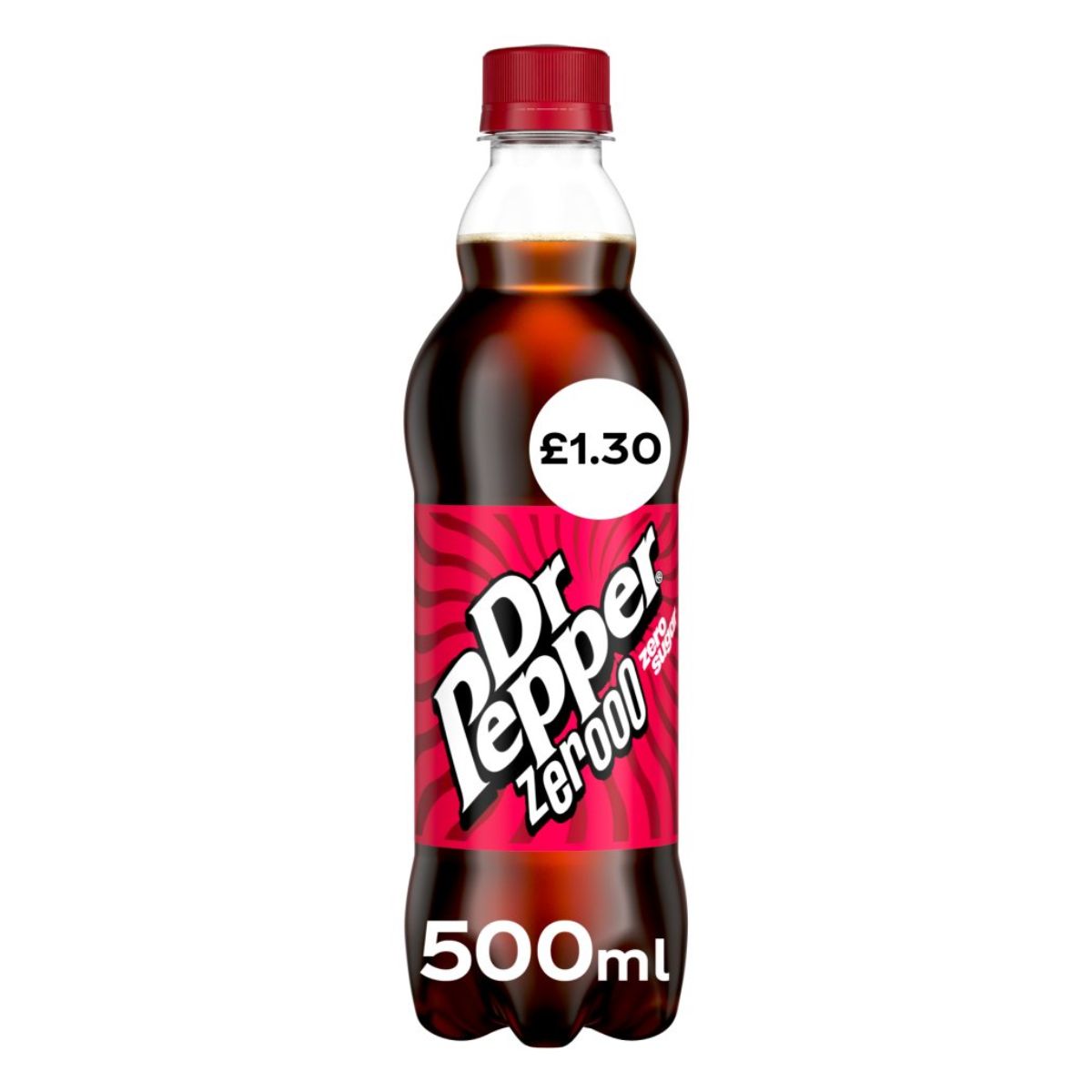 Dr Pepper - Zero - 500ml bottle.