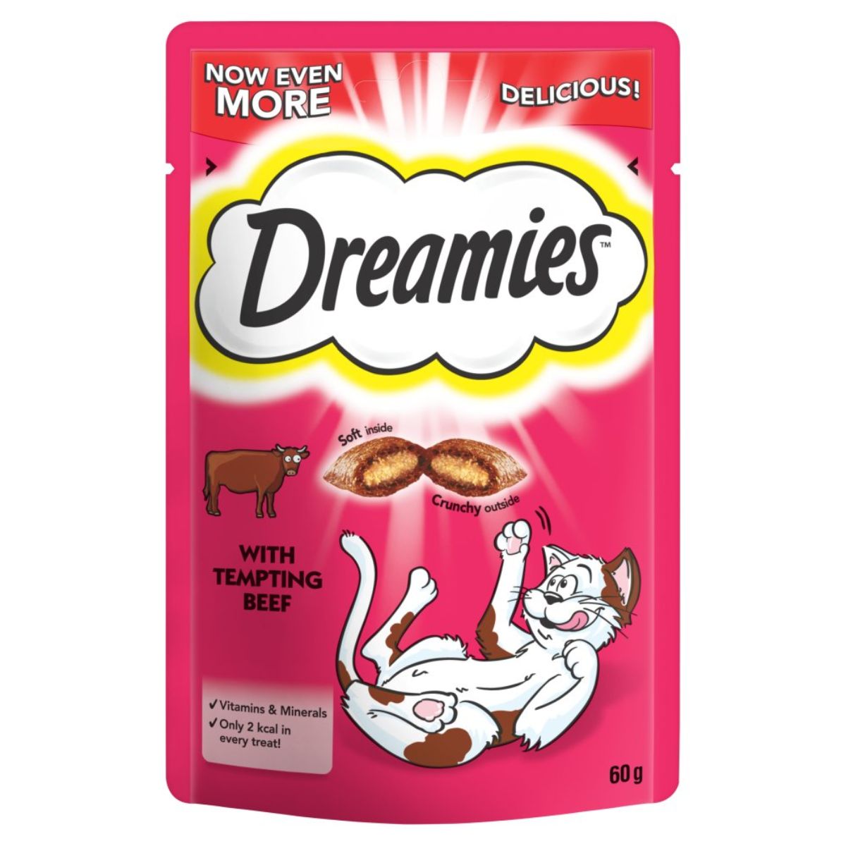Dreamies - with tempting Beef Treats - 60g cat treats.