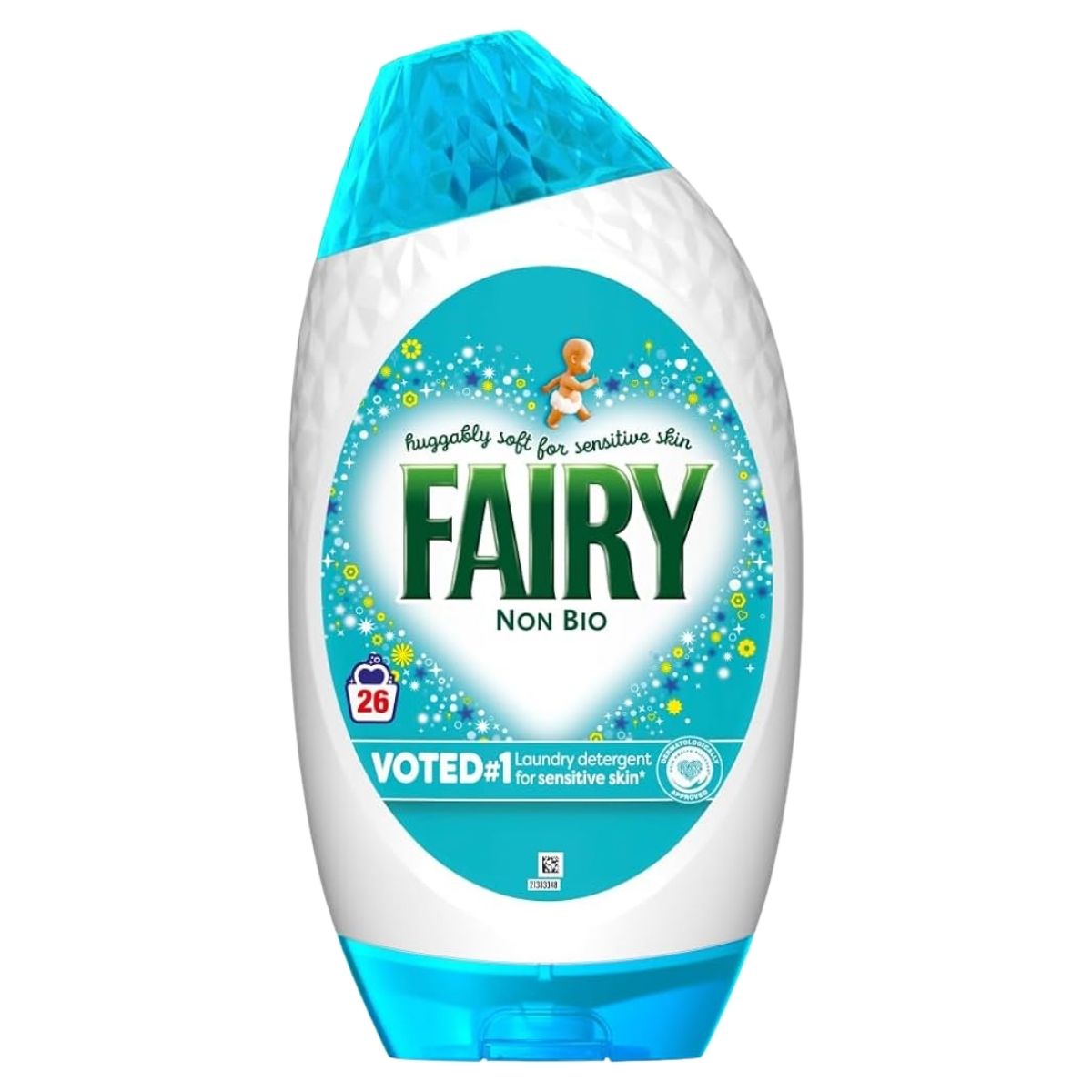 Fairy - Non Bio Laundry Detergent Liquid 26 Washes (858ml) is a gentle, non-biological formula from Fairy, specially designed for sensitive skin and recognized as a top detergent for sensitive users.