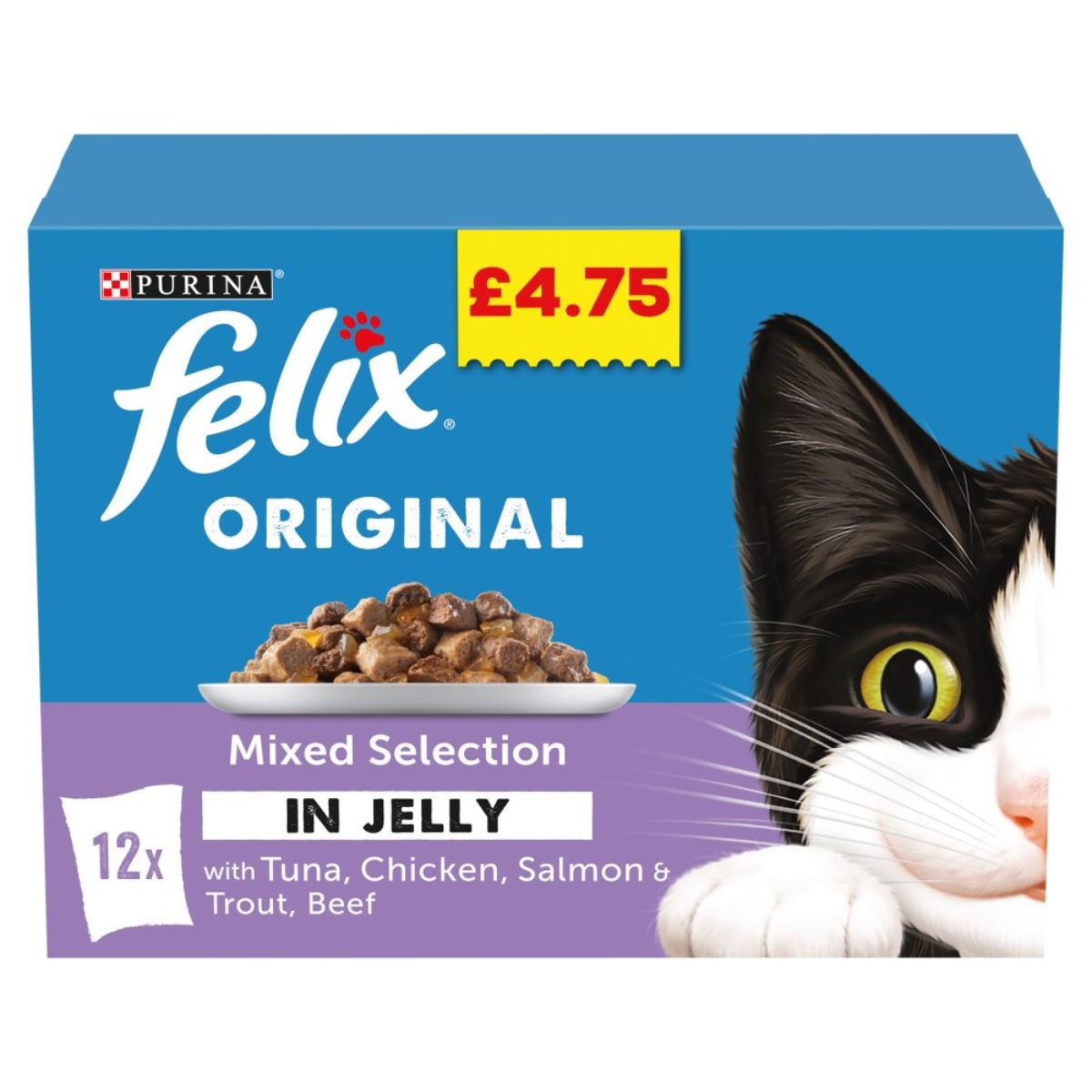 Felix - Original Mixed Selection in Jelly - 12 x 100g cat food.