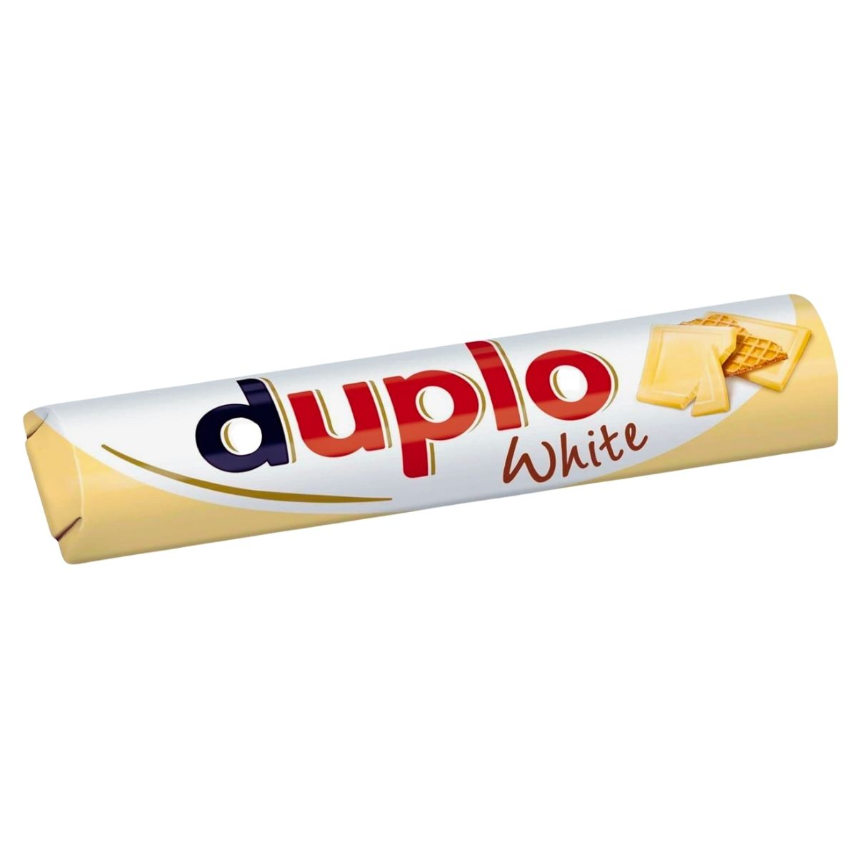 Duplo White chocolate bar packaging on a white background