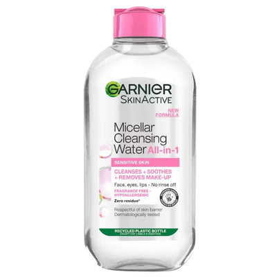 Garnier Micellar Cleansing Water Sensitive Skin 200ml is a gentle makeup remover that effectively cleanses, ideal for sensitive skin.