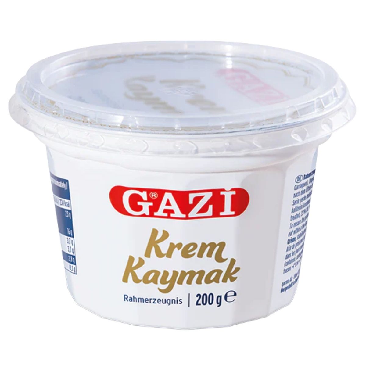 Container of Gazi Krem Kaymak on a white background