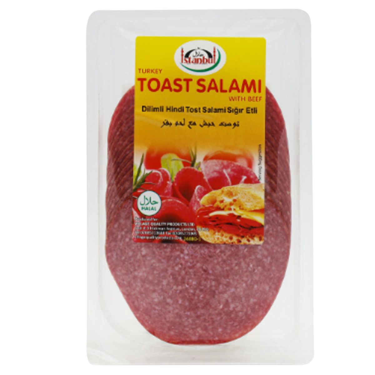 A package of Istanbul - Toast Salami with Beef - 200g on a white background.
