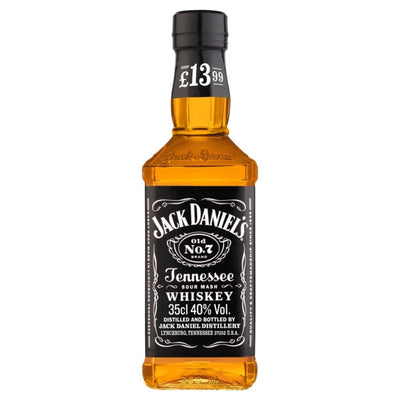 A 35cl bottle of Jack Daniels - Old No 7 Tennessee Whiskey (40.0% ABV), priced at £13.99.