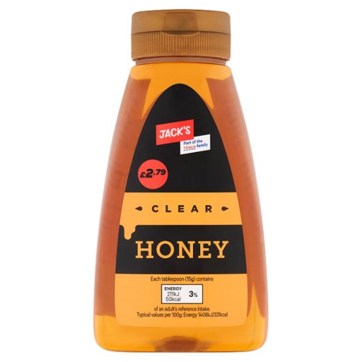 A 340g bottle of Jack's Clear Honey, perfect for mixing into warm water during cold days, is priced at just £2.79. Remember that this delightful honey may naturally crystallize over time, maintaining its pure essence.