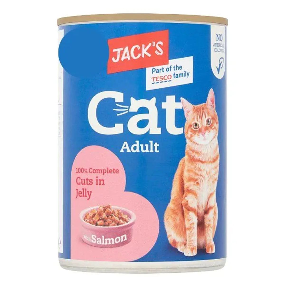 Jacks - Cat Adult 100% Complete Cuts in Jelly with Salmon - 415g canned food.