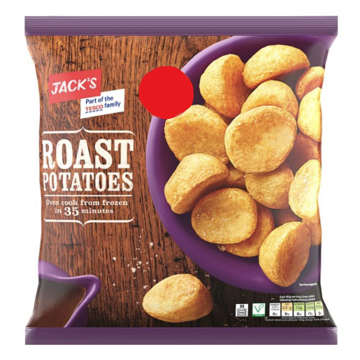 A bag of Jacks - Roast Potatoes - 750g.