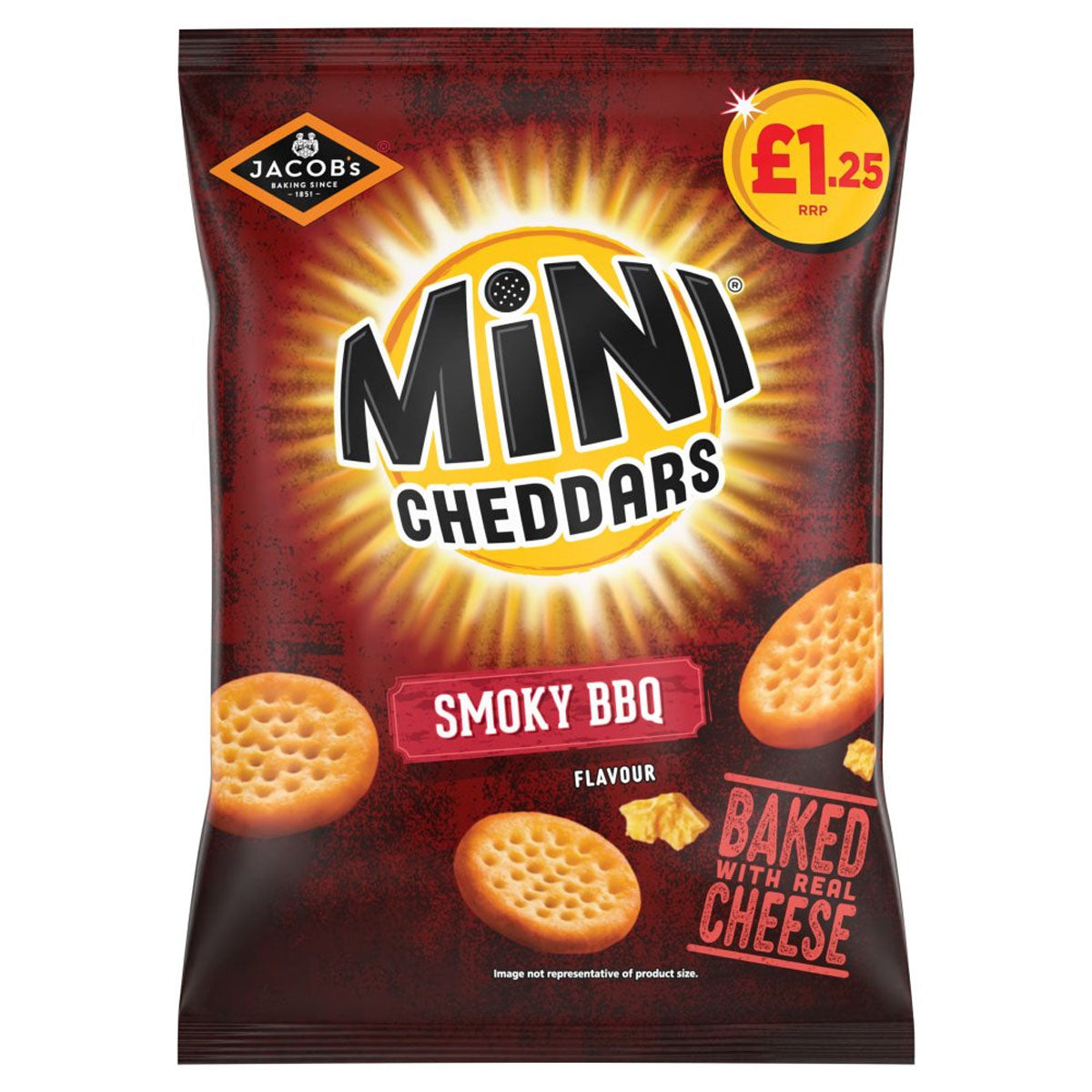 Jacobs - Mini Cheddars Smoky BBQ Snacks - 90g - Continental Food Store