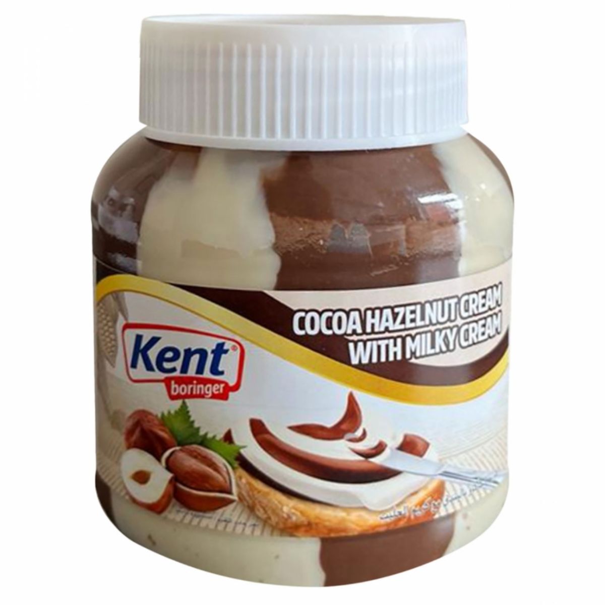 Jar of Kent - Cocoa Hazelnut Cream With Milky Cream Spread - 350g.