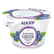 Kolios Authentic Blueberry Greek Yoghurt 150g is a guilt-free treat that's fat-free and features nutritious blueberries on the label.