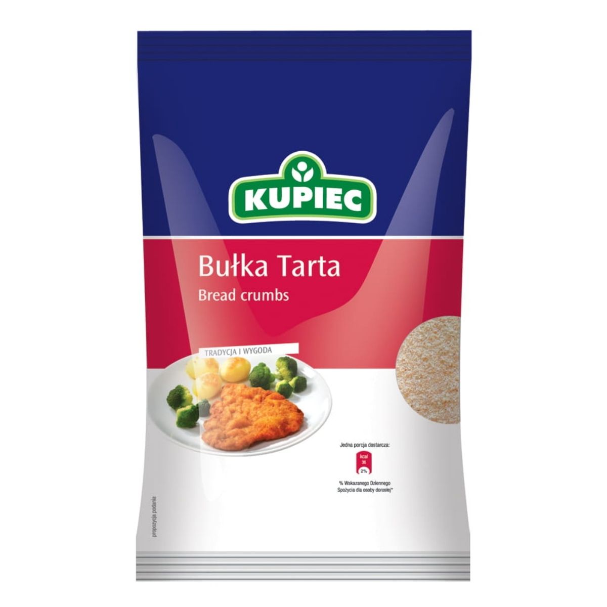 A bag of Kupiec - Breadcrumbs Foil - 400g.