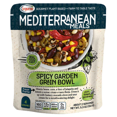 Legurme Mediterranean Meals Spicy Garden Grain Bowl package on a white background
