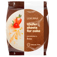 A 90g pack of Gullon Lekorna Cocoa Plain Wafers—ideal for cakes and European desserts. Contains 8 wafers, with an image of wafers and strawberries on the front.