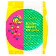 Lekorna - Rainbow Wafer Sheets for Cake, 90g pack, features 8 sheets with a vibrant rainbow design and colorful candy decorations on the packaging.