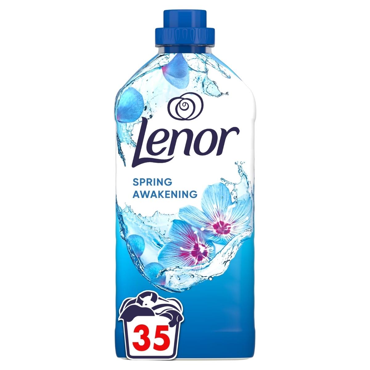 Lenor Spring Awakening Fabric Conditioner, 1.155L (35 washes), delivers long-lasting freshness and the iconic Lenor fragrance to your laundry.