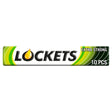 Lockets - Extra Strong Lozenges 41g, from Lockets, features a green and white design with a drop icon as the "O"—10 menthol lozenges for soothing throat relief.