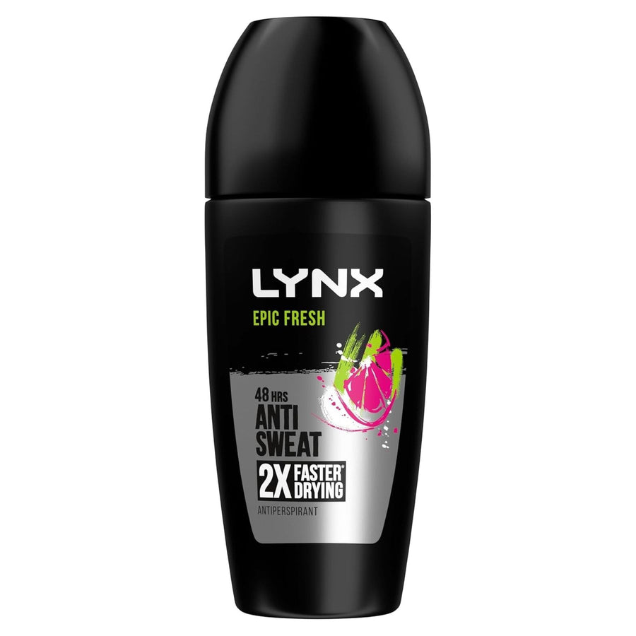 The Lynx - Epic Fresh Anti-Perspirant Roll-On 50ml offers 48-hour sweat and odor protection and claims to dry twice as fast.