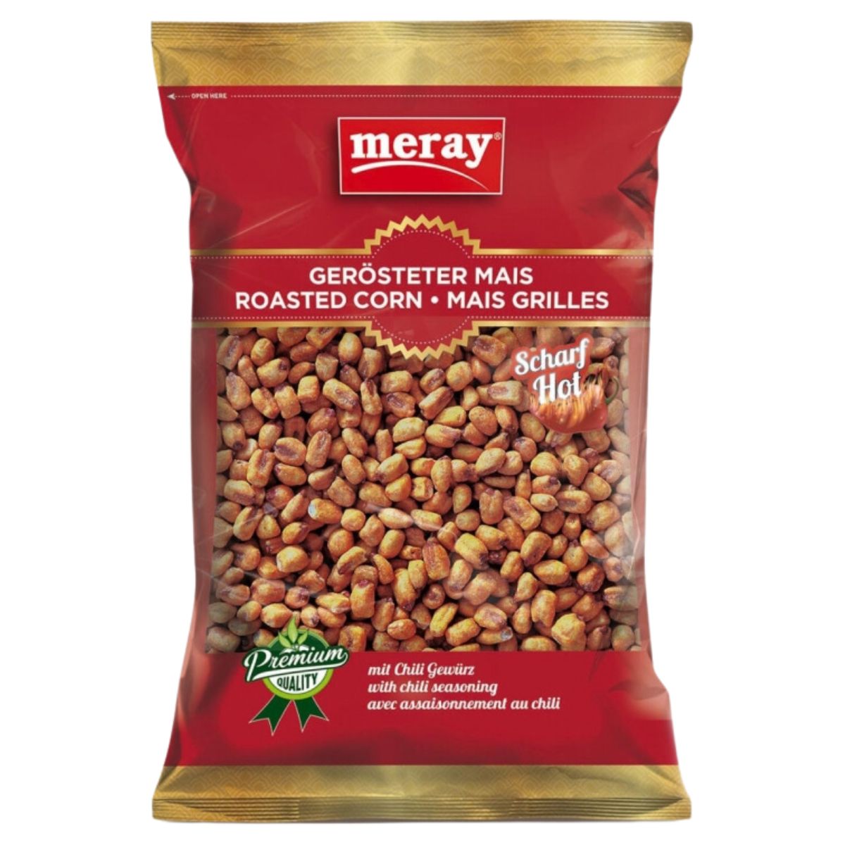 Meray - Roasted Corn Scharf Hot - 150g roasted peanuts and pistachios.