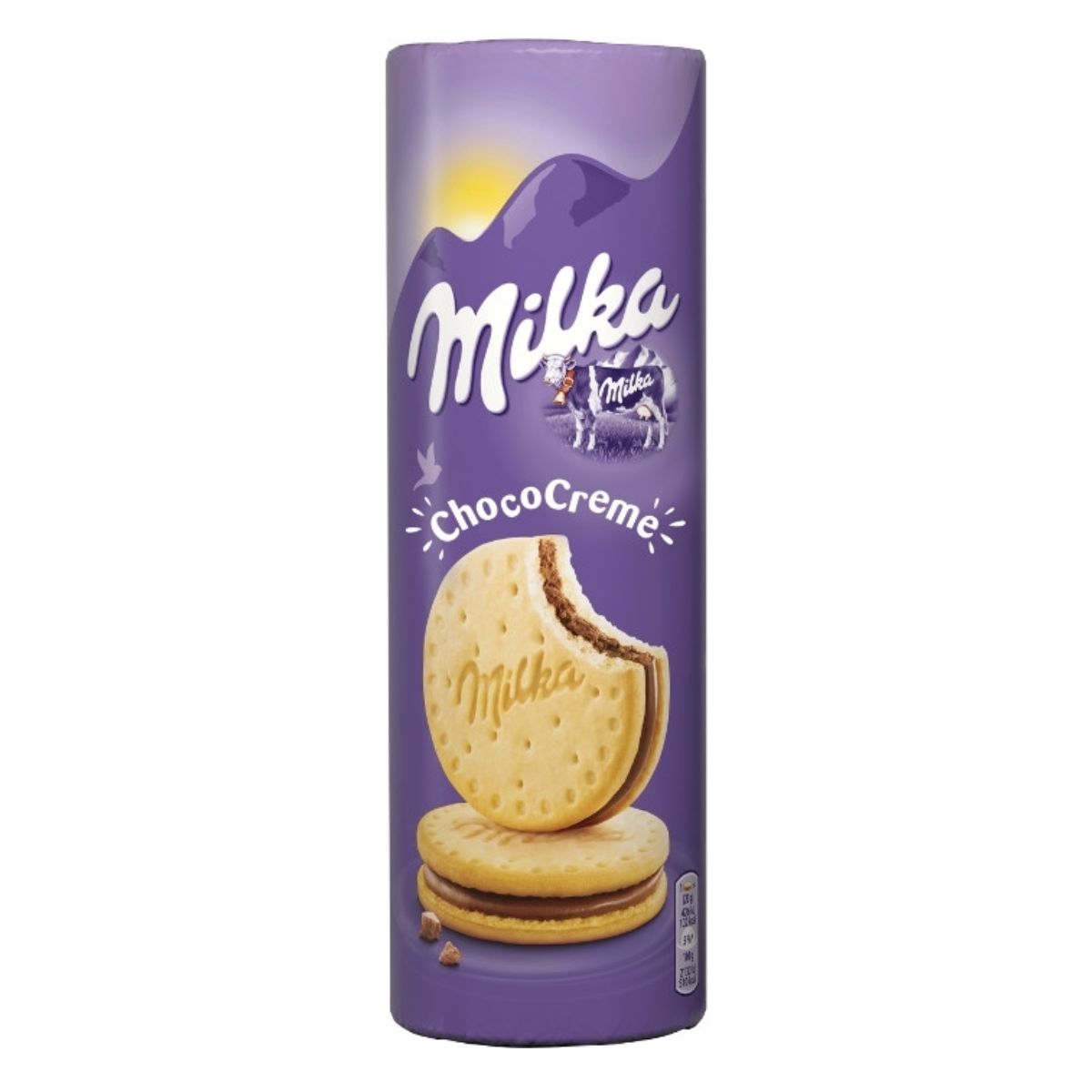 A can of Milka - Choco Creme Sandwich - 260g on a white background.