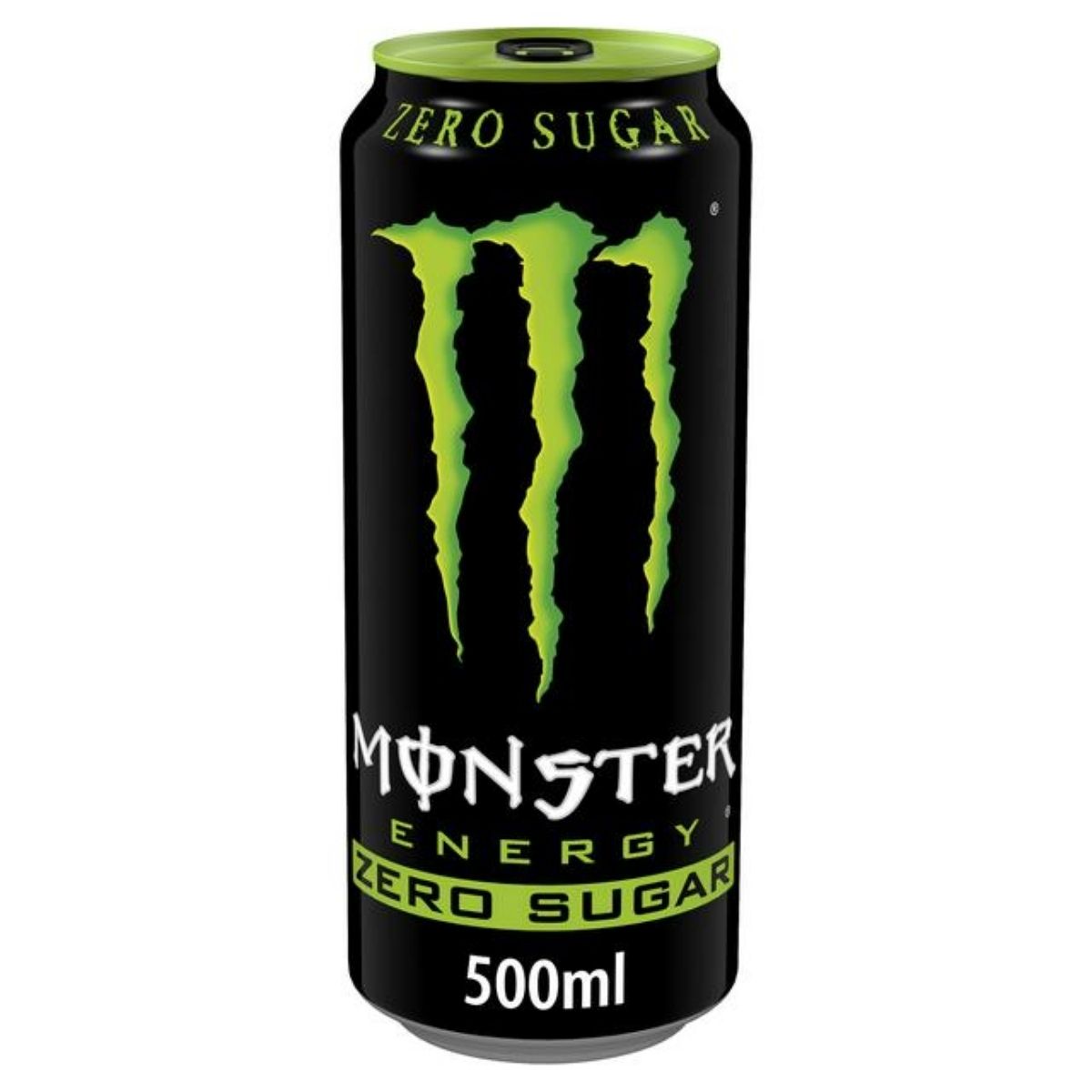 Monster Energy Zero Sugar can on a white background