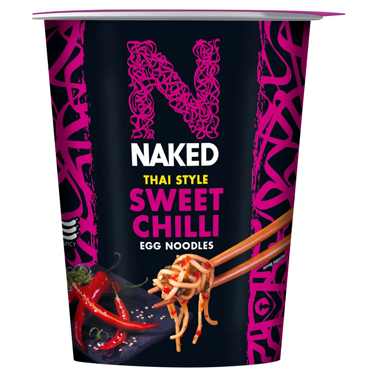 Naked - Thai Style Sweet Chilli Egg Noodles - 78g - Continental Food Store