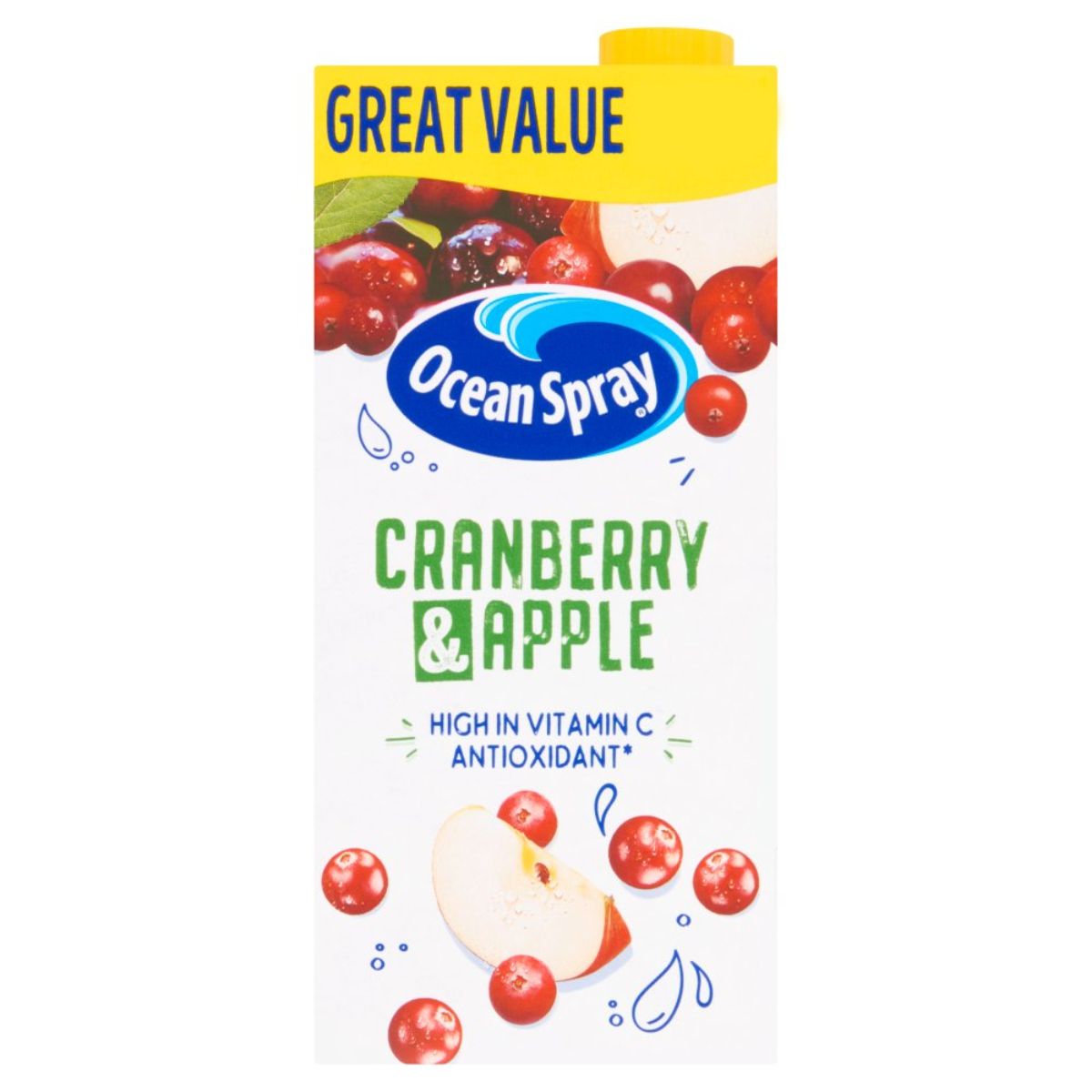 Ocean Spray - Cranberry & Apple - 1L juice.