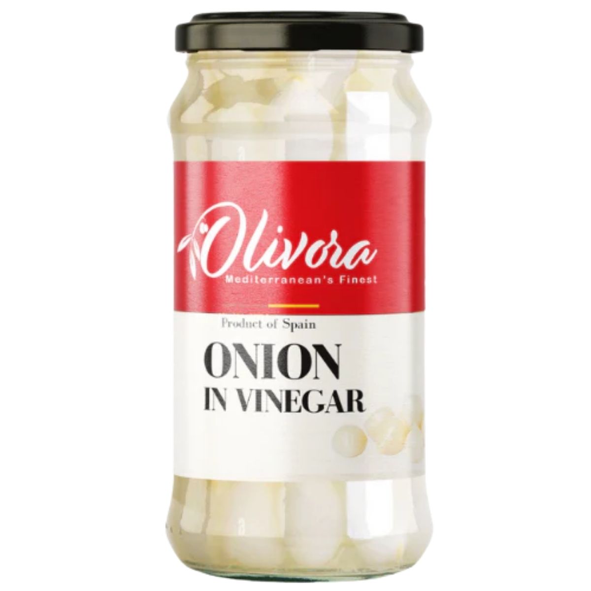 Jar of 'Onion in Vinegar' by Olivora on a white background