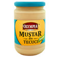 Olympia Mustard with Horseradish Flavour (300g) is ideal for those who love extra kick in their mustard. This jar features a blue lid and yellow label—perfect for adding bold horseradish taste to your favorite dishes.