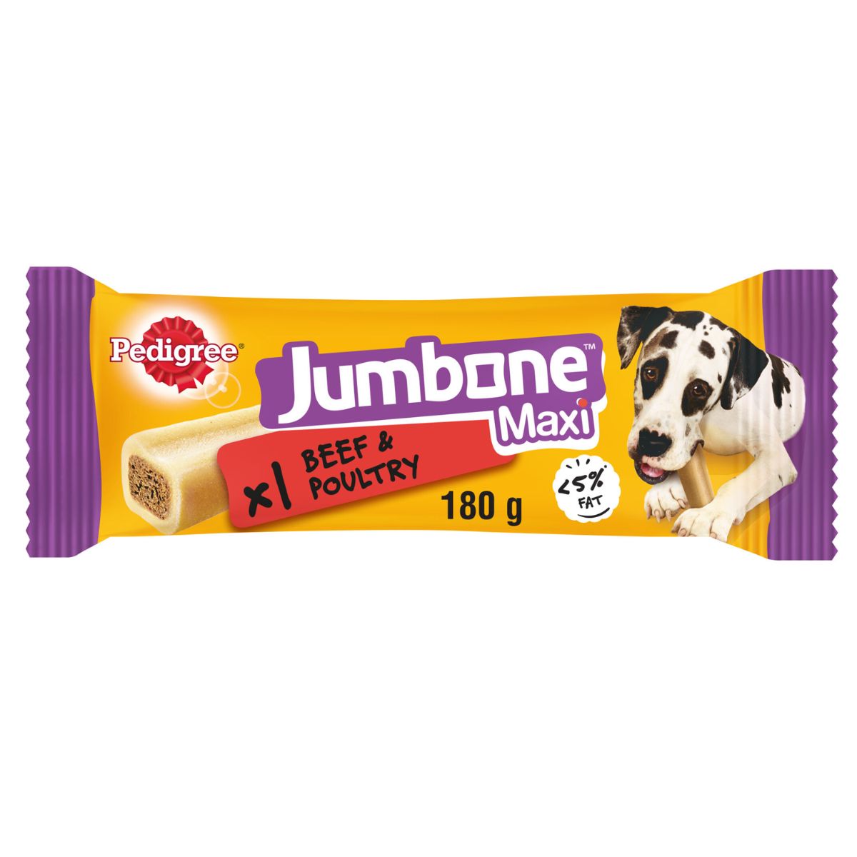 Pedigree - Jumbo Maxi Beef and Poultry - 180g dog treat.