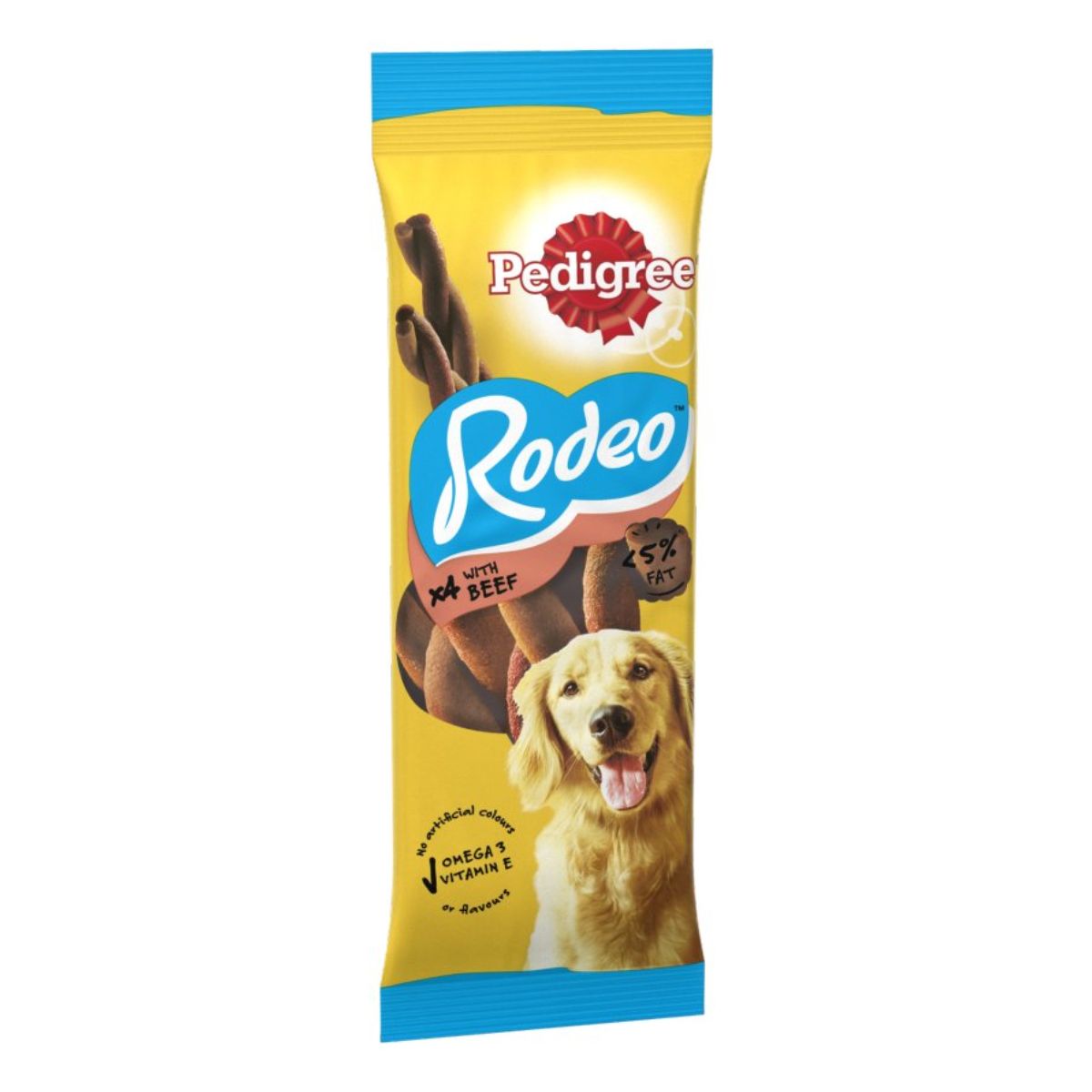 Pedigree - Rodeo Adult Dog Treats Beef 4 Sticks - 70g dog biscuits.