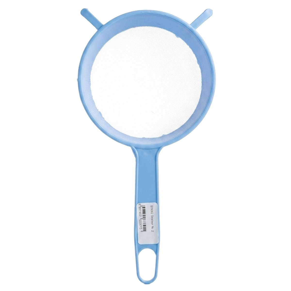The Continental Food Store Plastic Mesh Strainer Nr. 2 (12cm) – 1Pcs is a handy blue kitchen essential with a fine plastic mesh and handle, perfect for straining and sifting.