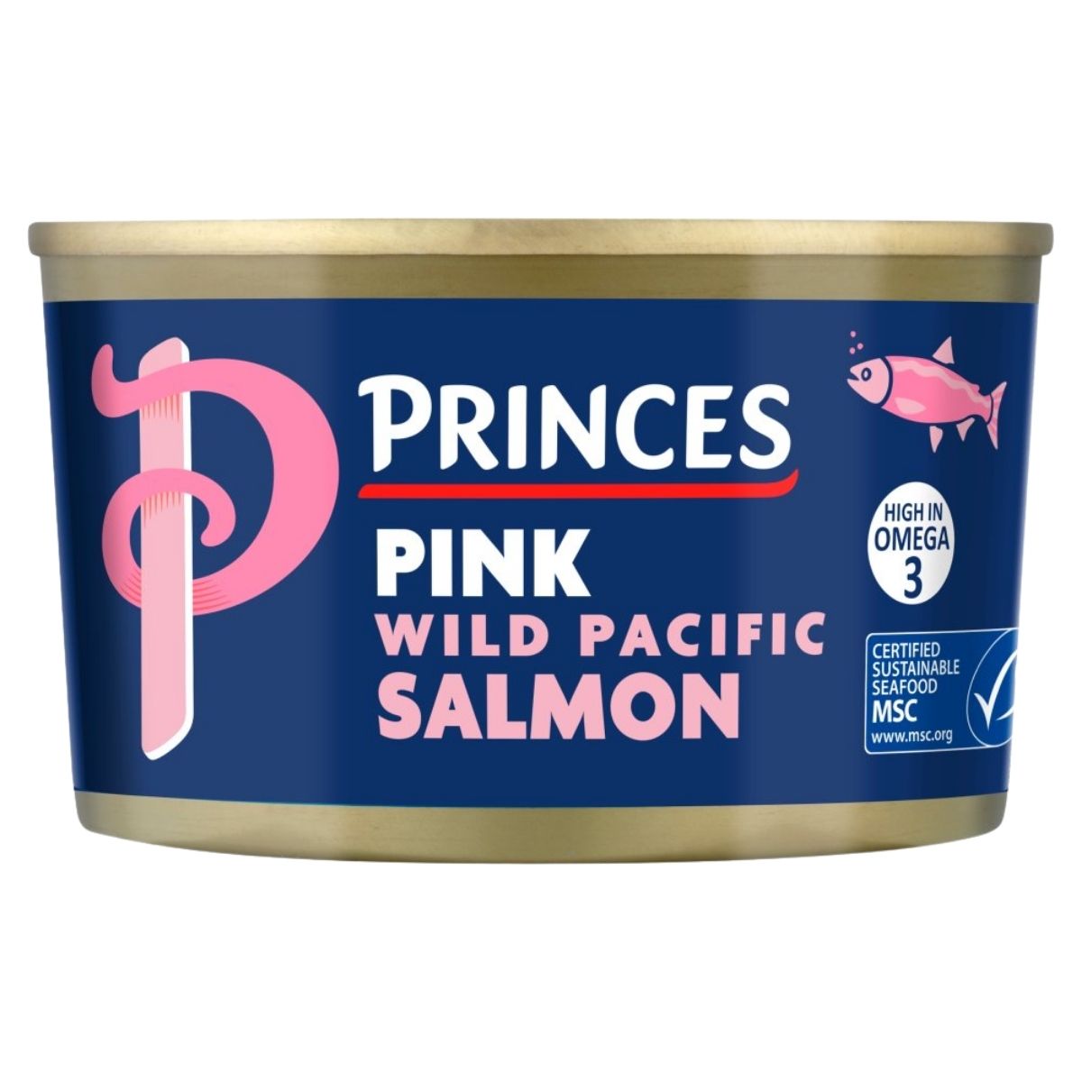 Princes Pink Wild Pacific Salmon 213g is high in omega-3 and MSC certified as sustainable seafood.