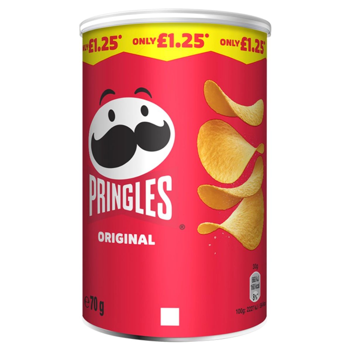 Pringles - Original Crisps Can - 70g potato chips.