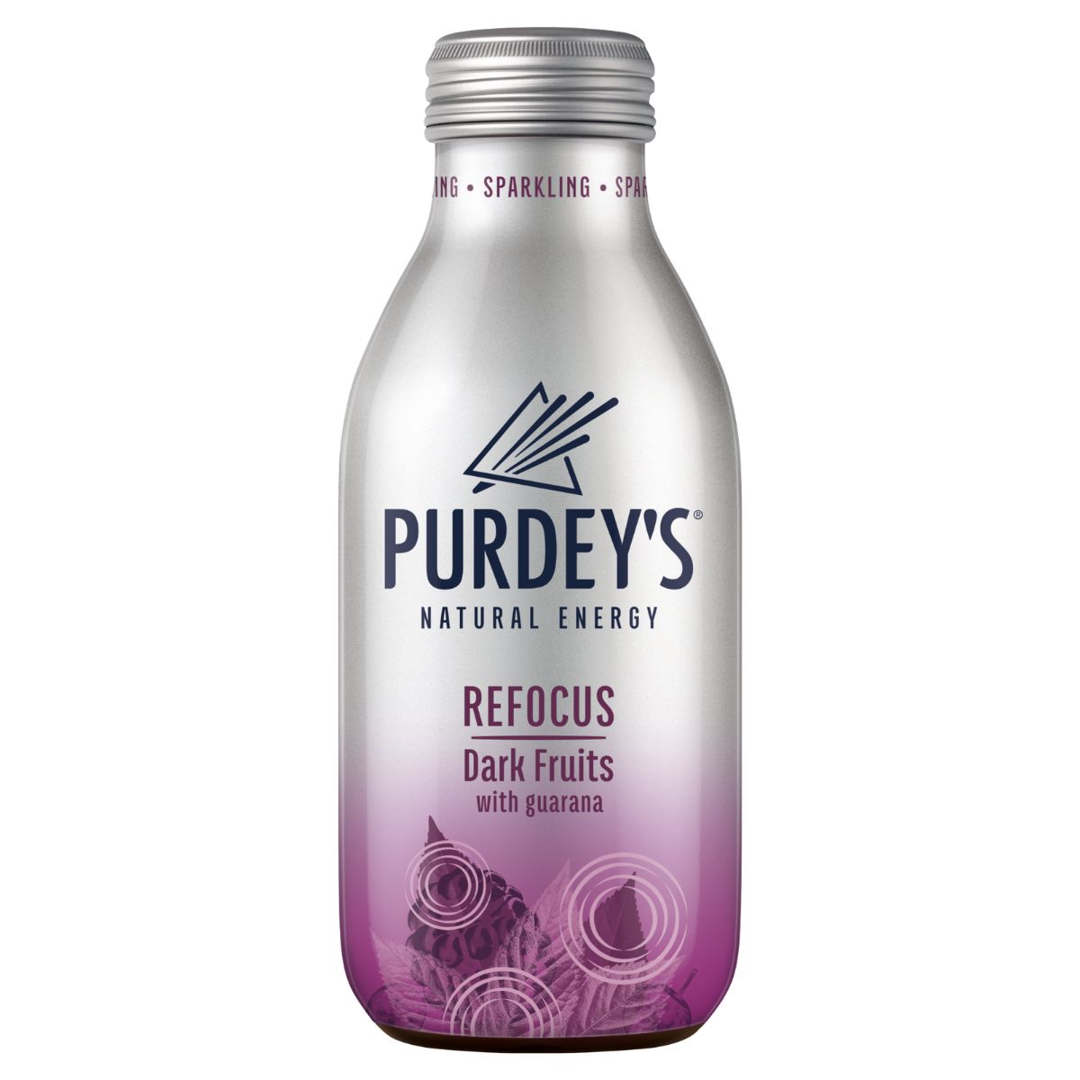 Purdey's - Refocus Dark Fruit Energy Drink - 330ml natural energy rebus dark fruits.