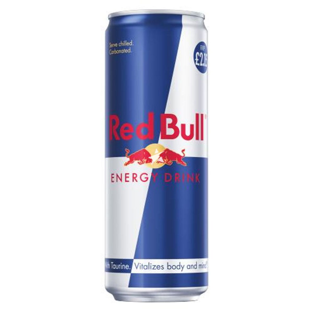 Red Bull - Energy - 473ml drink on a white background.