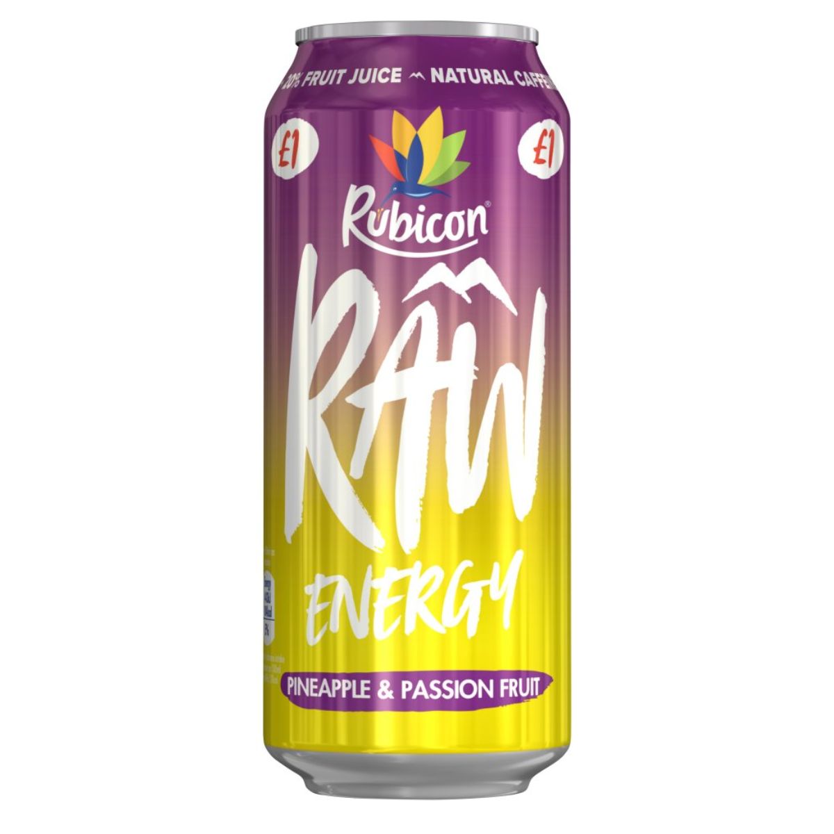 Rubicon - Raw Energy Pineapple & Passion Fruit - 500ml