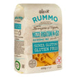 Rummo Gluten Free Mezzi Rigatoni Pasta No. 51 (400g) combines rice and corn in stylish blue and tan packaging with Italian text.