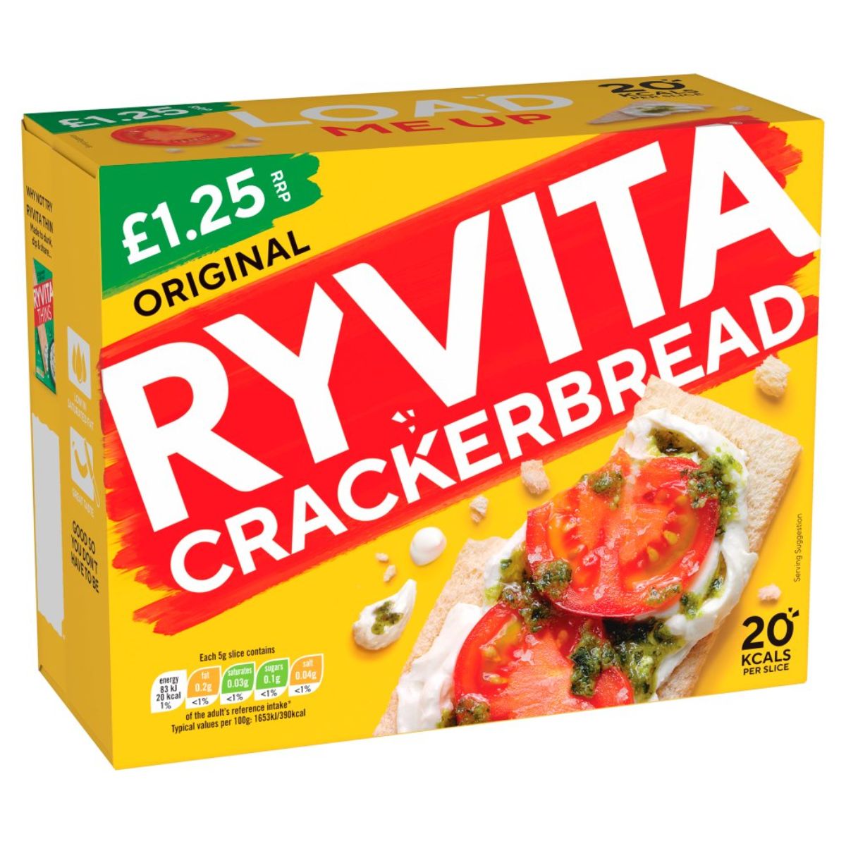 Ryvita - Crackerbread Original - 125g in a box.