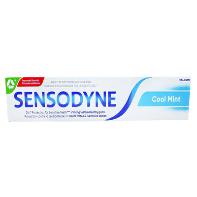 Sensodyne - Cool Mint Toothpaste (75ml) is dentist recommended, providing 24/7 enamel protection for sensitive teeth and healthy gums.