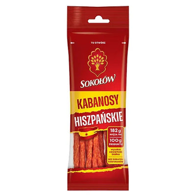 A package of Sokolow's Spanish Kabanos - 100g.