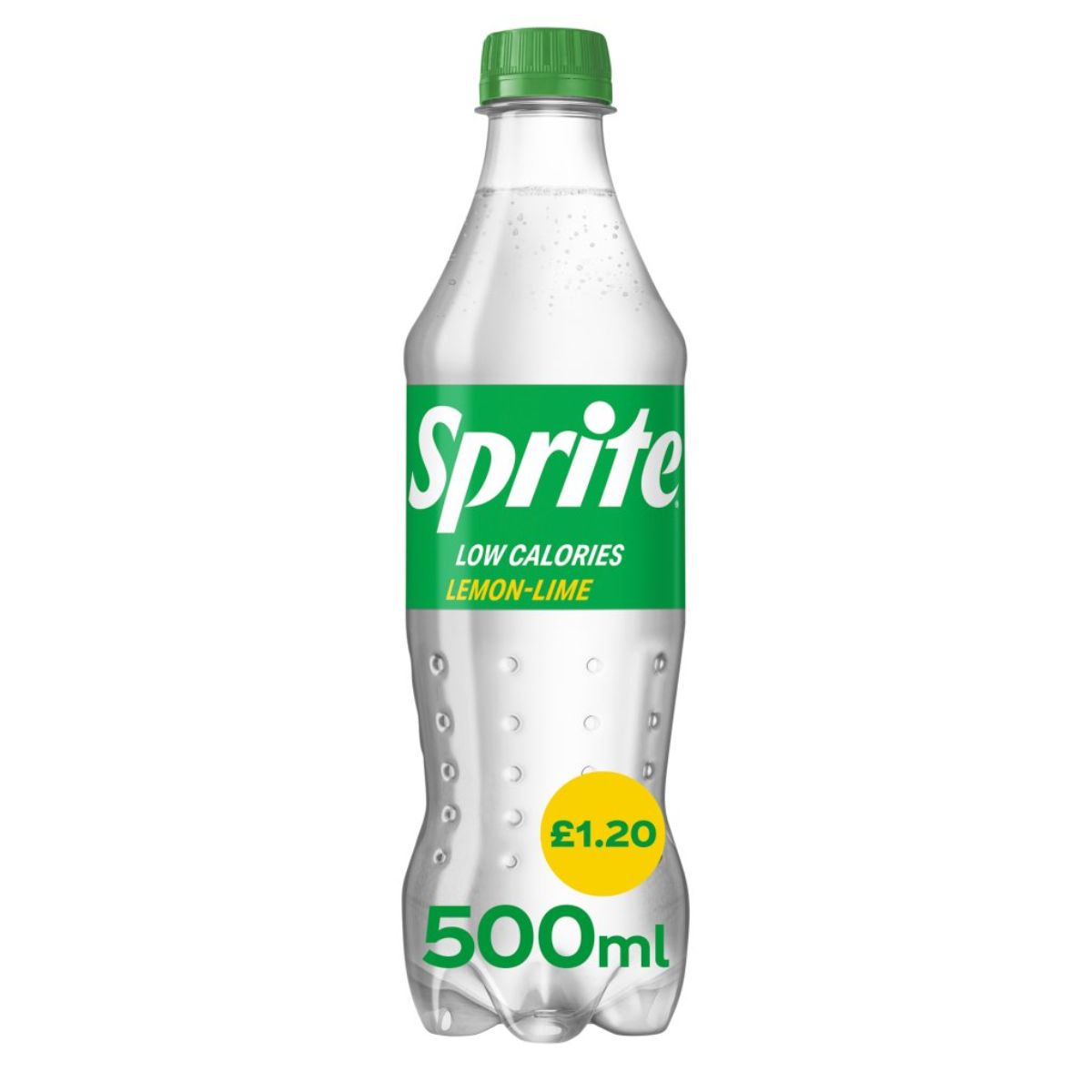 A bottle of Sprite - Original - 500ml on a white background.