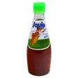 Squid Brand Fish Sauce (300ml) comes in a clear glass bottle with a green cap, ideal for adding authentic Southeast Asian flavour to your Thai dishes.