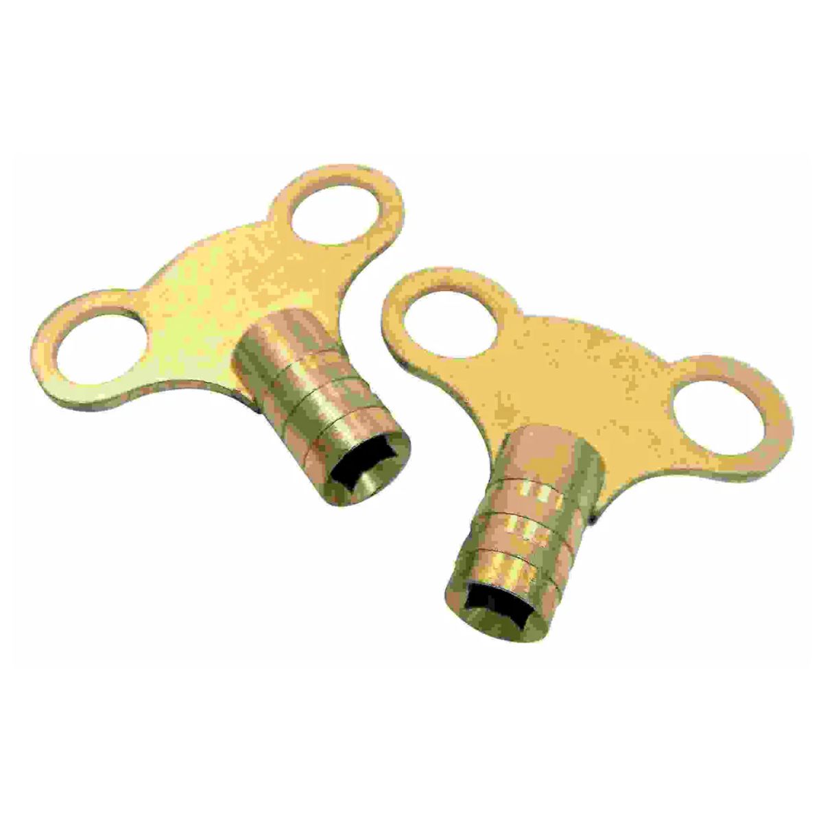 Two Star Pack - Radiator Key Solid Brass on a white background.