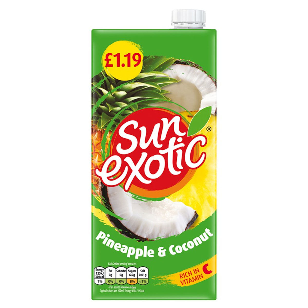 Sun Exotic - Pineapple & Coconut Juice - 1L