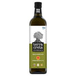 A one-liter glass bottle of Terra Creta - Premium P.D.O Kolymvari Extra Virgin Olive Oil with a white and green label featuring an olive tree, a Greek flag icon, and multiple gold award seals.
