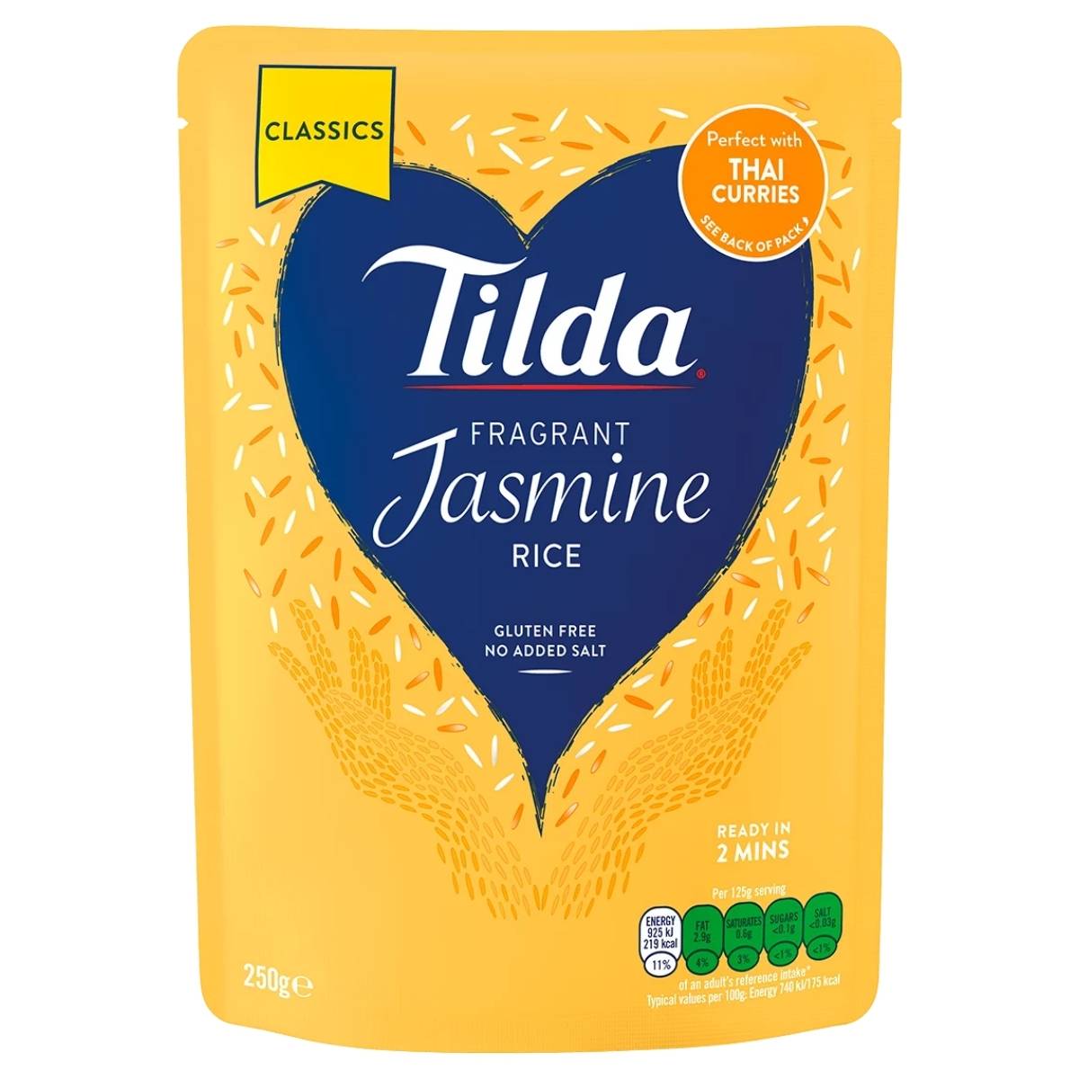 Tilda Fragrant Jasmine Rice package on a white background