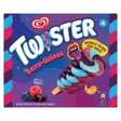 Twister Berrylicious ice cream packaging with colorful design and text.