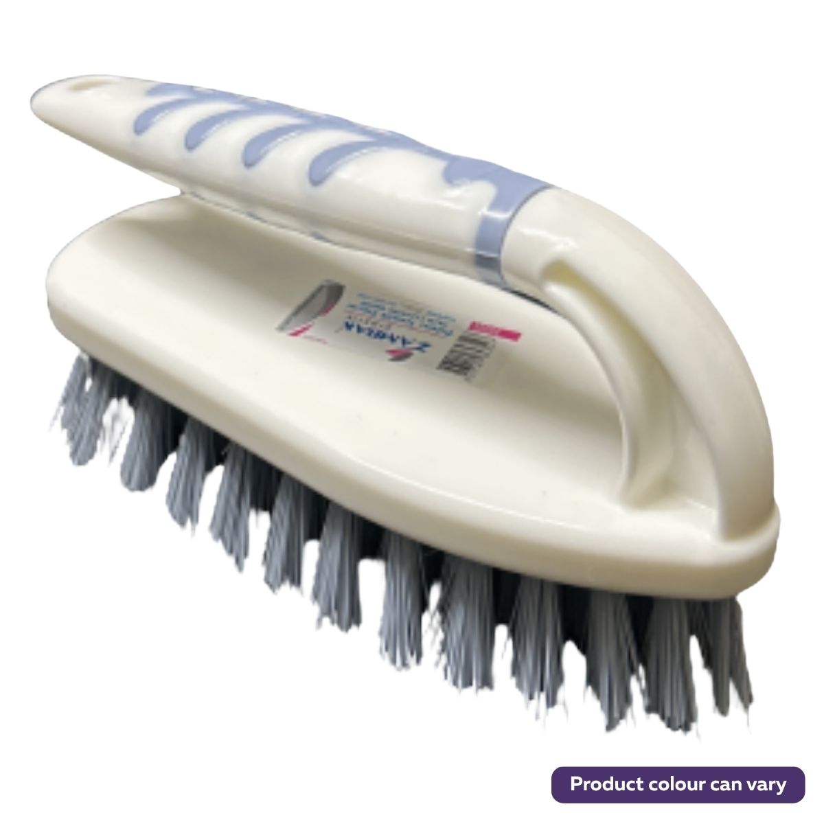 The Zambak Plastik Palm Cleaning Brush (1Pcs) from Zambak features stiff bristles and an ergonomic handle for cleaning palms or carpets. Product colour may vary.